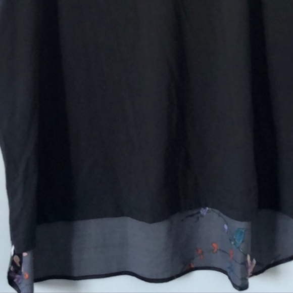 Ava & Viv Black Flower Top - Picture 5 of 5